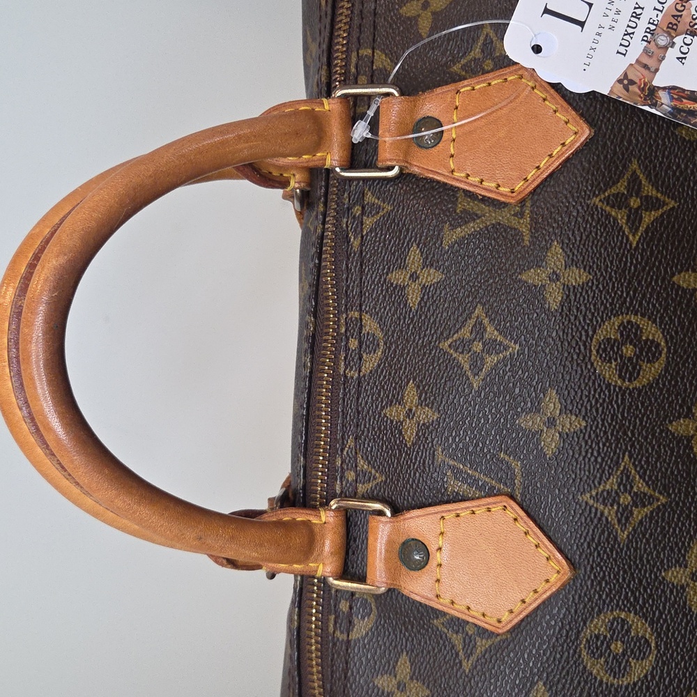 Louis Vuitton 1992 Ultra Rare Vintage Speedy35 Excellent condition lock/key #308 - Picture 7 of 17